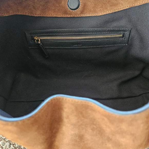LIKE NEW SUEDE MADEWELL MYLIE BAG RUSSET - Picture 4 of 6